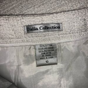 Dalia Collection Skirts - Trendy short tweed white skirt Dalia Collection Skirts - Trendy short tweed white skirt